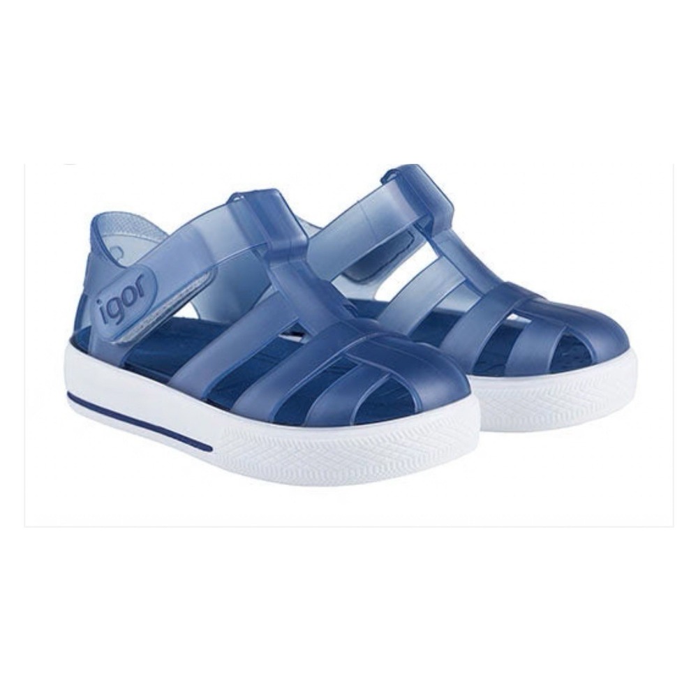 Igor Girl's and Boy's Star Sandal - Marino (blue) S10171 Size 9 Toddler‎ (25 EU)